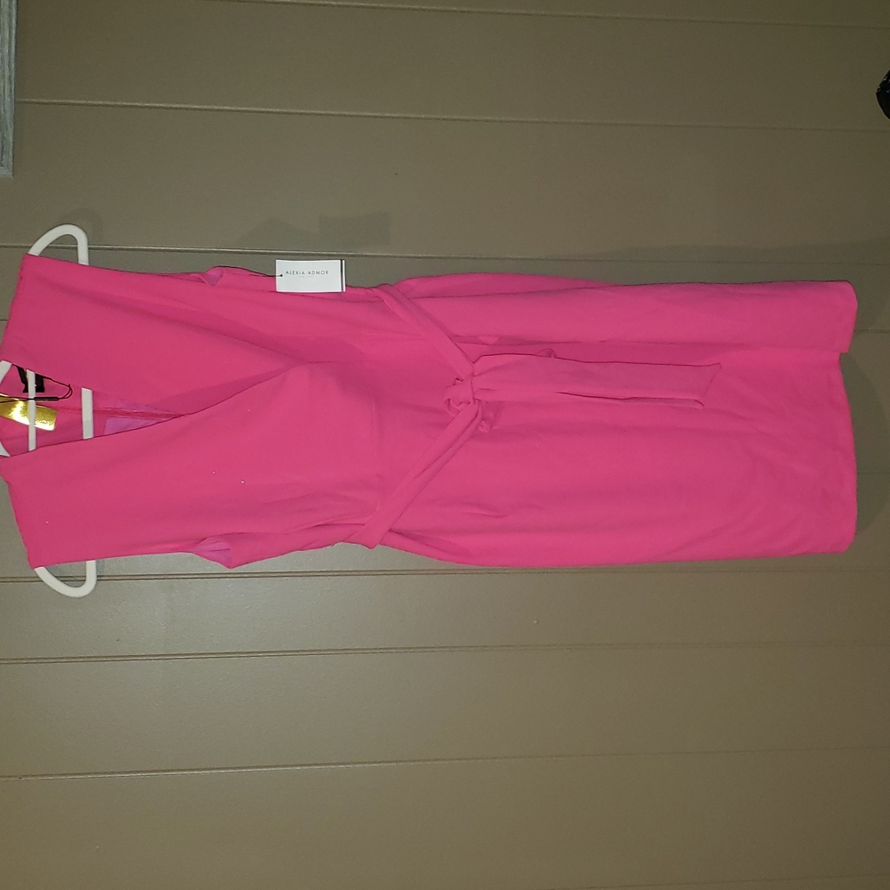 ALEXIA Admor Hit Pink dress size 1X - Picture 2 of 10